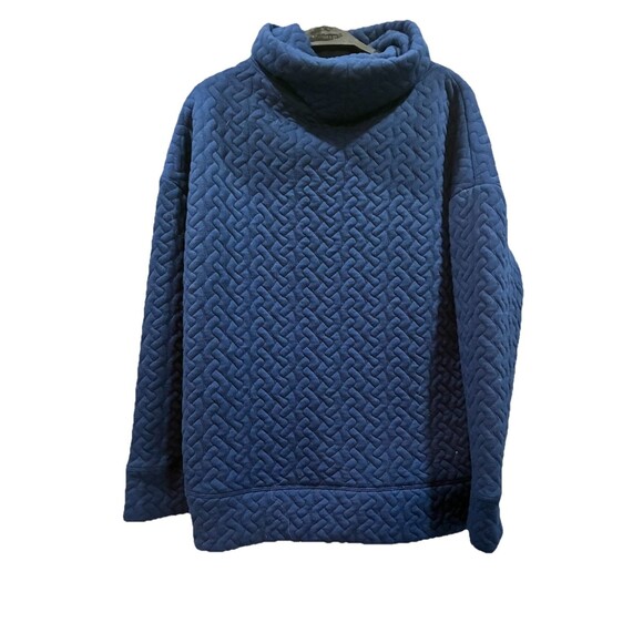 Gap Sweaters - Gap Fit Cowl Neck Chunky Quilted Oversized Pull Over Jacquard Sweater Small
